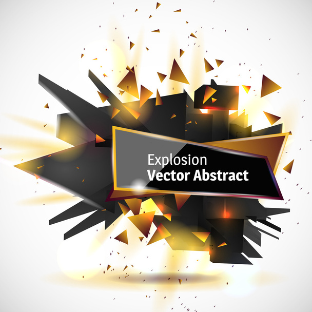Vector illustration of an abstract explosion. - Vector, Image