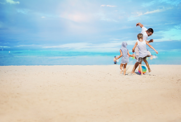 Dla rodzin z dziećmi, koncepcję wakacji letnich, - Zdjęcie, obraz