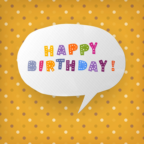 Happy birthday gift card template. Vector illustration, EPS10 - Vector, Image