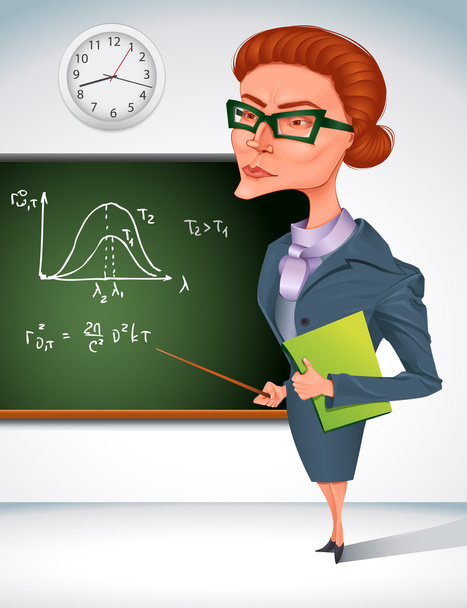 Math teacher - Vector, Image
