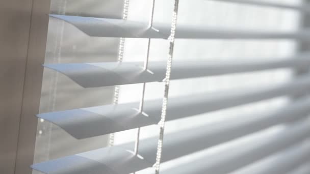 persianas de aluminio cerradas textura en la oficina
 - Imágenes, Vídeo
