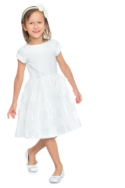 Girl in white dress - Foto, imagen