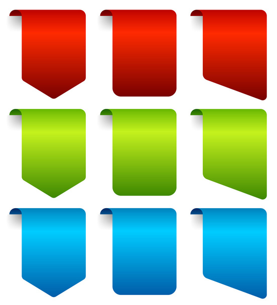 Bookmarks banner set - Vector, imagen