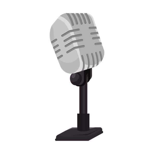 urządzenie technologii komunikacji mikrofon radia - Wektor, obraz