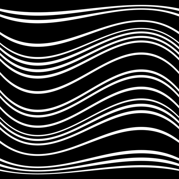 Patrón de líneas geométricas con distorsión
  - Vector, Imagen
