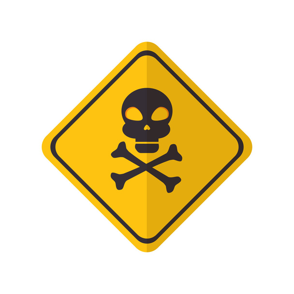 небезпека жовтий знак
 - Вектор, зображення