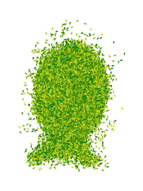 Head shaped leaves - Photo, Image