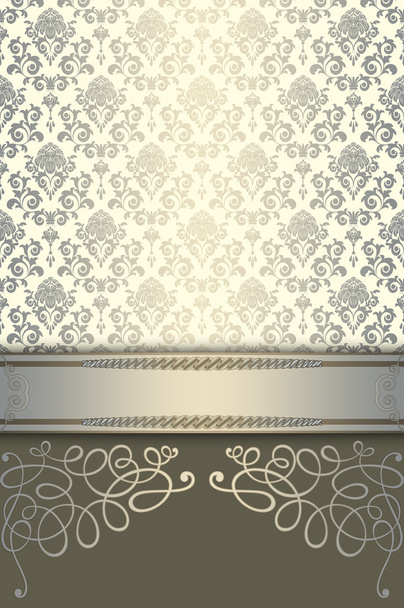 Decorative background with elegant border and patterns. - Foto, Bild