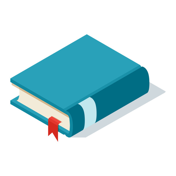 Isometric book icon vector illustration. - Vector, Image