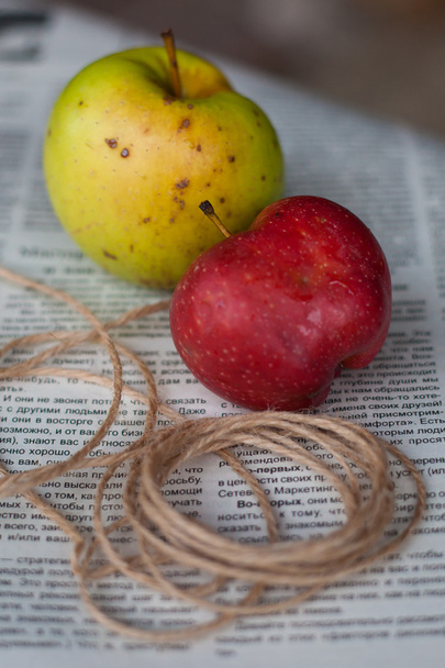 pommes mûres dans un jardin - Photo, image