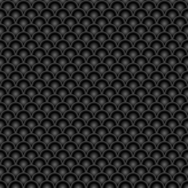 Seamless black scaly pattern. - Vektor, obrázek