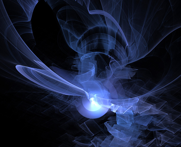 Patrón azul fractal abstracto
. - Foto, Imagen