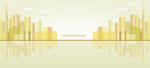 панорамный фон города
 - Вектор,изображение