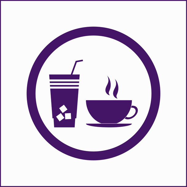 Cocktail-Symbol. Webdesign - Vektor, Bild