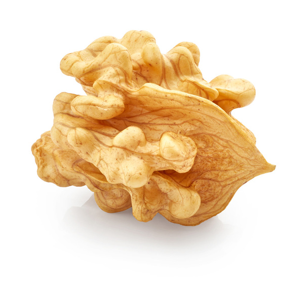 Walnut kernel isolated on white  - Photo, Image