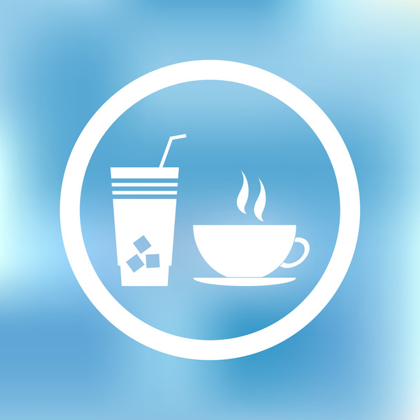 Cocktail-Symbol. Webdesign-Stil - Vektor, Bild