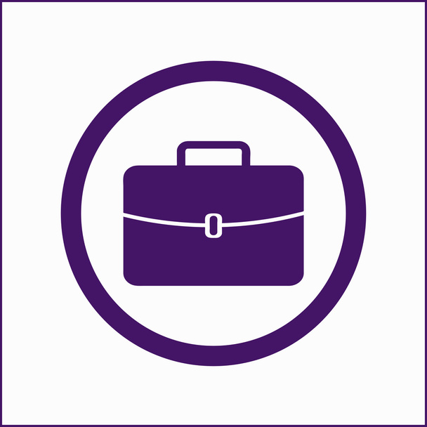 Baggage vector icon. Travel sign. Flat symbol. - Vector, Image
