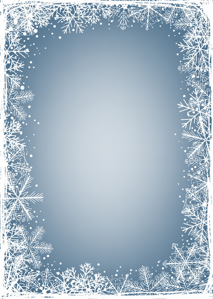 Snowflake card.Winter holiday illustration. - Vetor, Imagem