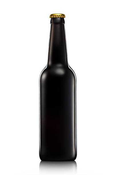 Bottle of beer or cider isolated on white background - Fotó, kép
