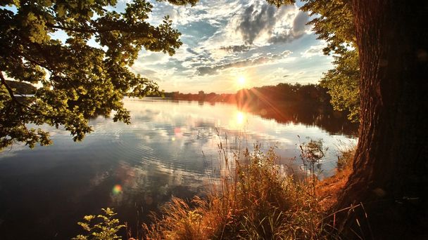 Pôr do sol no lago - Foto, Imagem