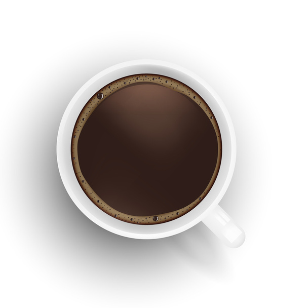 Cup of coffee, vector illustration. - Vetor, Imagem