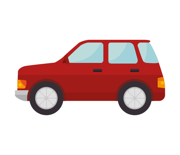 červené auto vozidlo - Vektor, obrázek