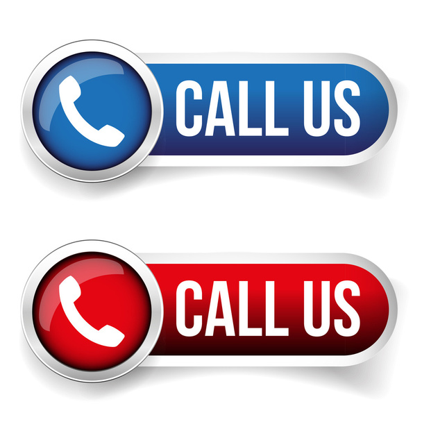 Call us - Phone icon vector button - Vector, Image