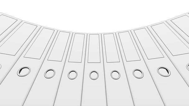 Un círculo de encuadernadores. Renderizado 3D
 - Foto, Imagen