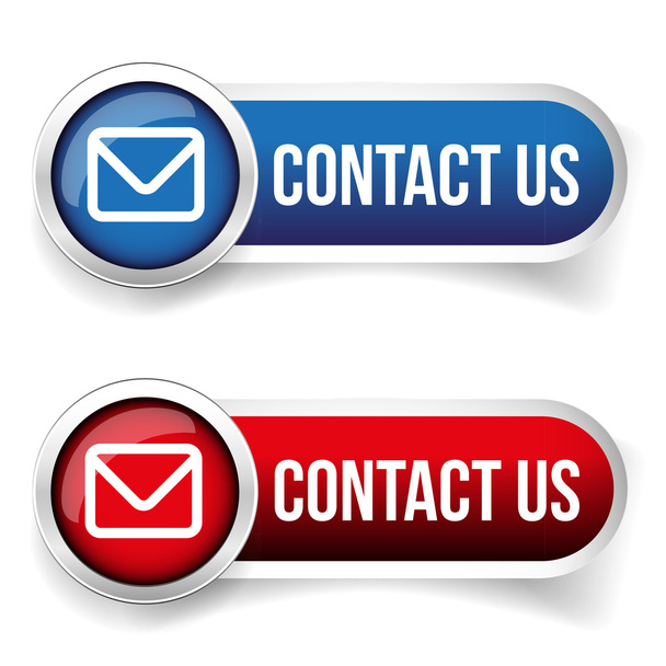 Contact Us - web contact icon design element - Vector, Image
