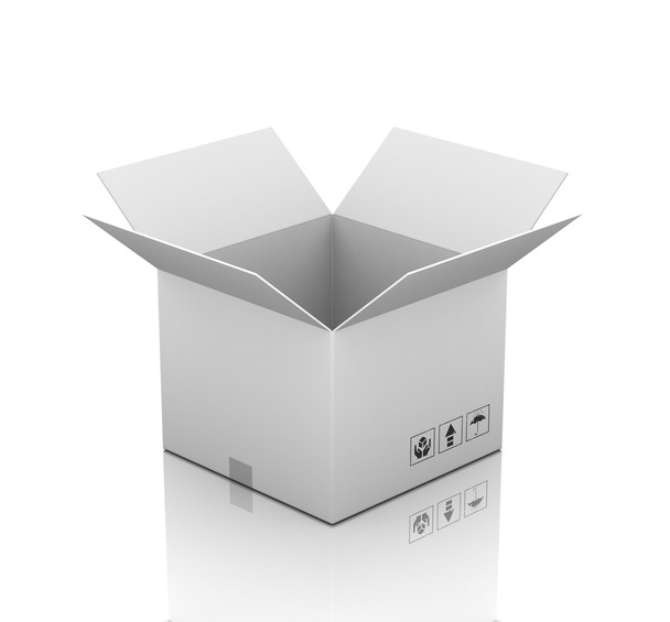 ilustración de concepto de caja de cartón abierta
 - Foto, imagen