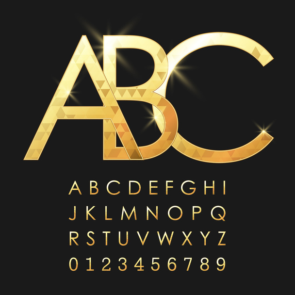 ABC betűk és számok - Vektor, kép
