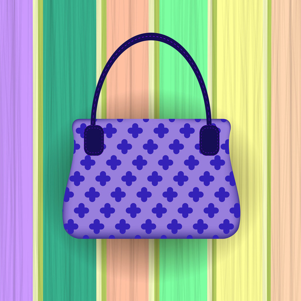 Niebieski nowoczesny torebki damskie - Wektor, obraz