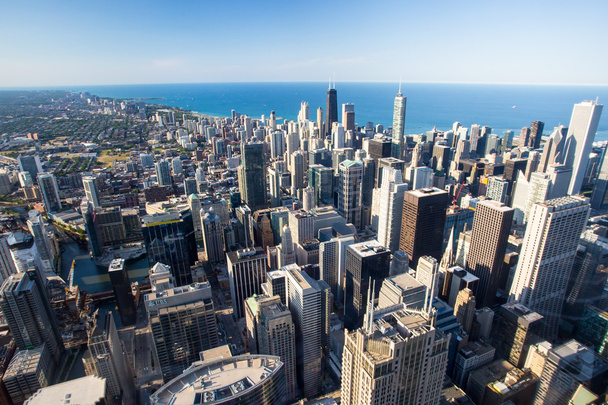 De Skyline van Chicago in de Late namiddag - Foto, afbeelding