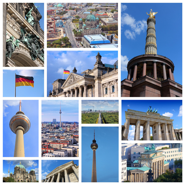Берлин - туристический коллаж
 - Фото, изображение