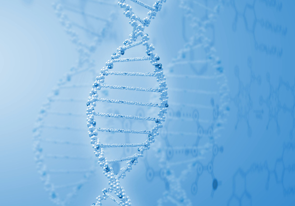 DNA strand illustration - Фото, изображение