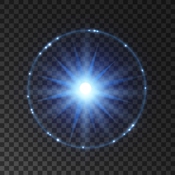 光フラッシュ、レンズフレアまたは星爆発 - ベクター画像