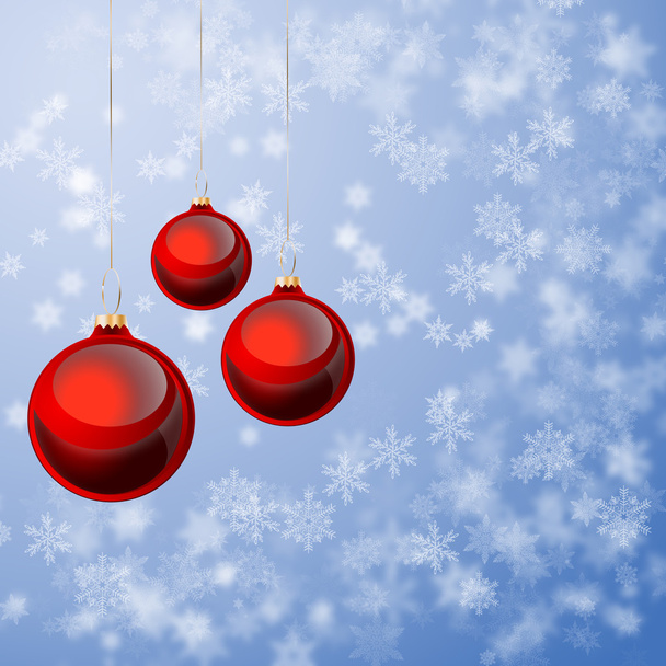 Різдвяні кульки з розмитим блискучим фоном
 - Фото, зображення