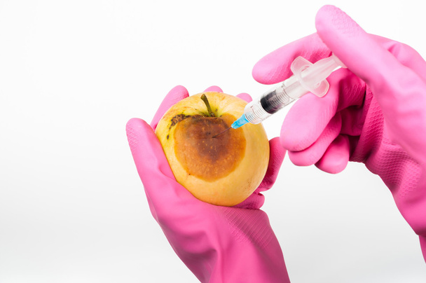 Manzana modificada genéticamente
 - Foto, Imagen