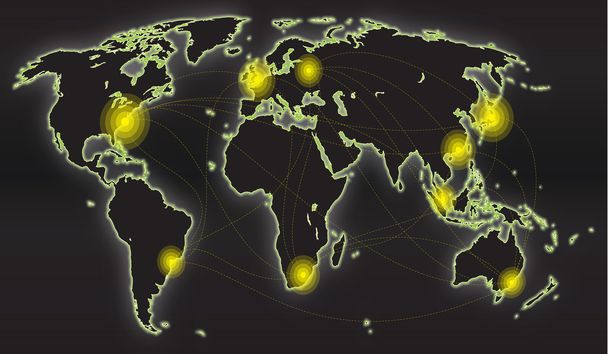 Mapa global - Vector, Imagen