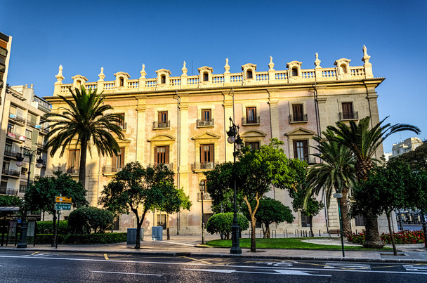 Palace del marques de scala στην Ανατολή του ηλίου φως, Βαλένθια, Ισπανία - Φωτογραφία, εικόνα
