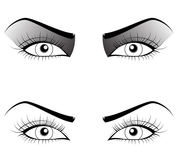 Illustratie van ogen - Vector, afbeelding