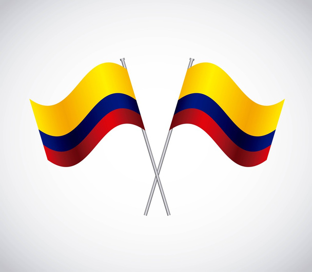 bandiera colombiana icona colorata
 - Vettoriali, immagini