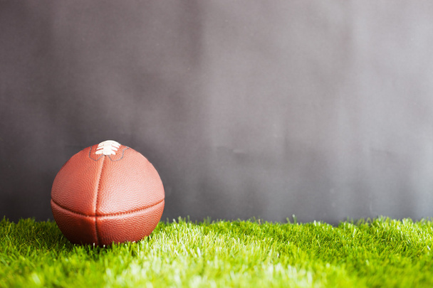 Football on green grass  - Фото, изображение