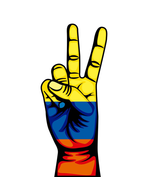 το σύµβολο Κολομβίας ειρήνη - Διάνυσμα, εικόνα