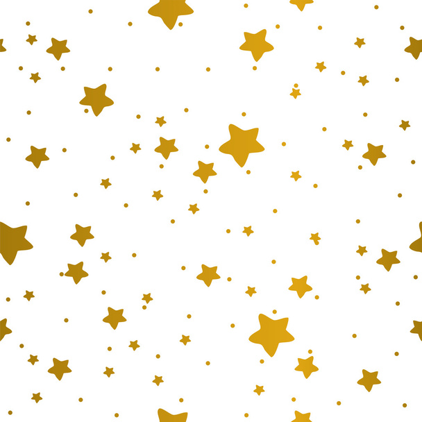 background with gold stars - Vetor, Imagem