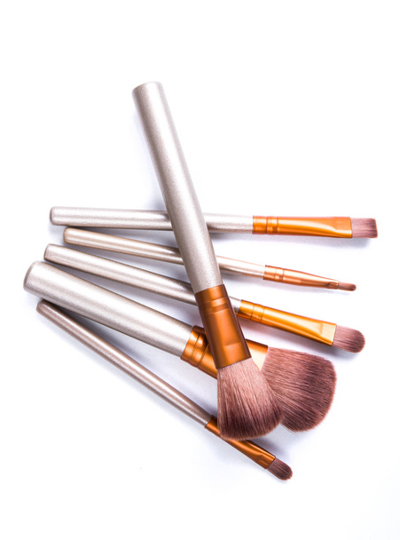Makeup brushes set, beauty professional tools isolated - Foto, immagini