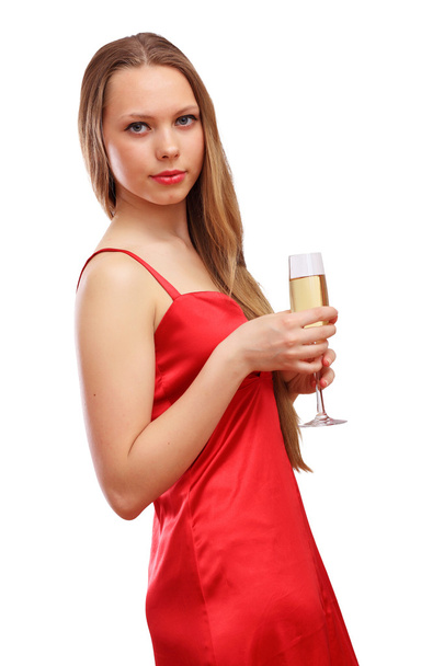 Woman in red dress - Photo, image