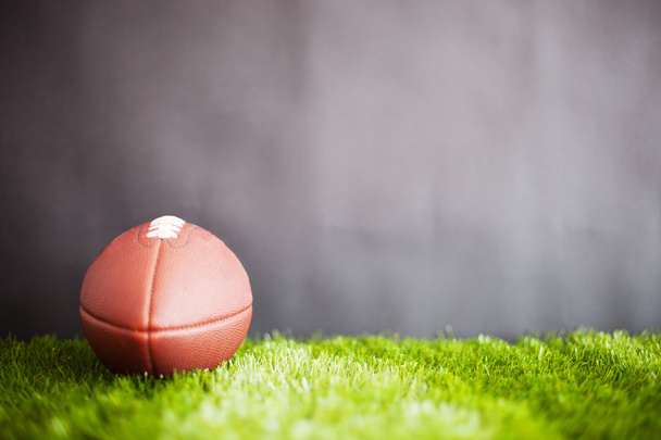 Football on green grass  - 写真・画像