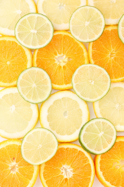 Orange lime and lemon close up - Φωτογραφία, εικόνα