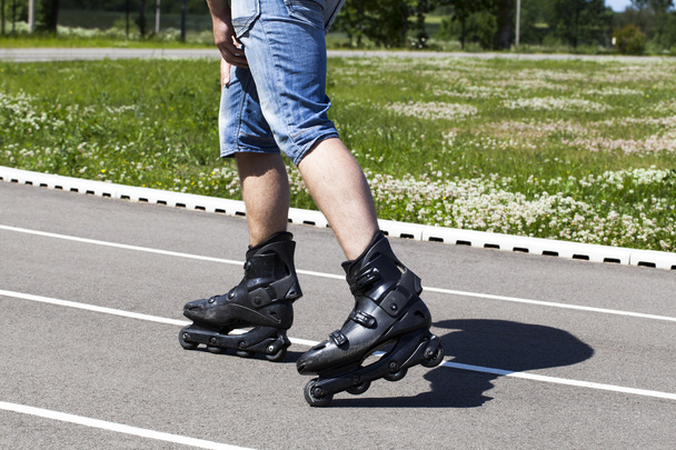 A man on roller skates - Photo, Image
